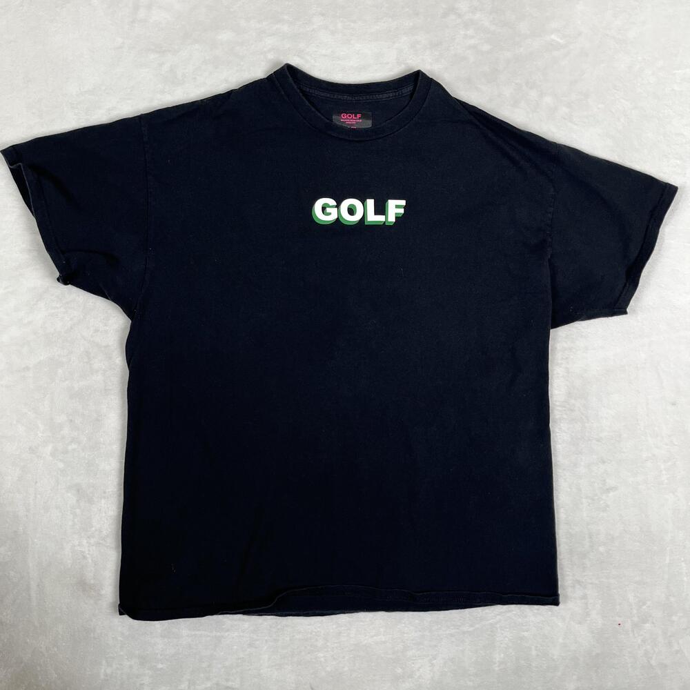 GOLF T-Shirt Mens XL Black OG Logo Graphic Streetwear Tyler Creator Brand Tee